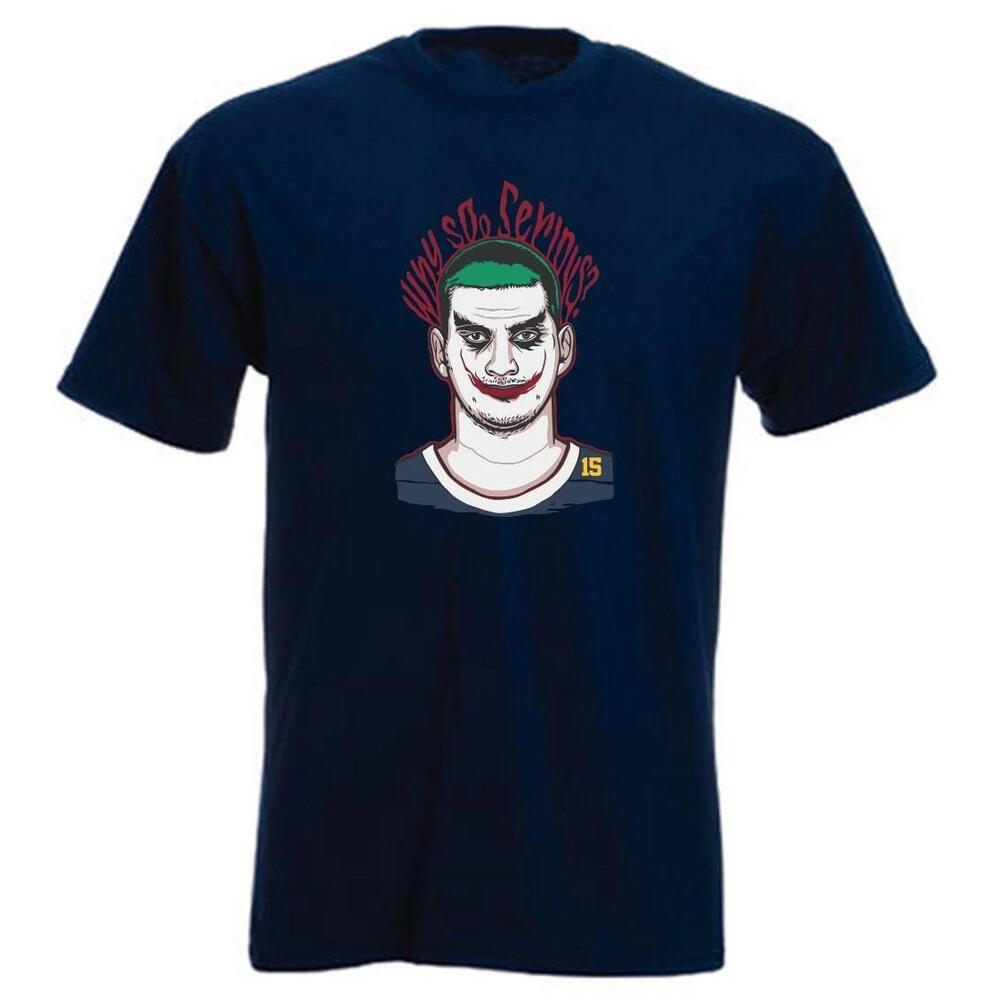 Nikola Jokic Denver Nuggets Joker Why So Serious Long Short Sleeve T-Shirt